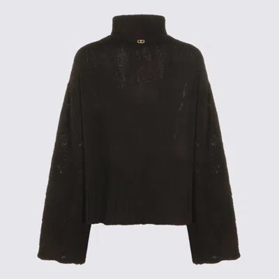 Twinset Sweaters Blacks And Greys In Black