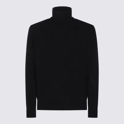 Seven Gauge Sweaters Blacks And Greys In Black