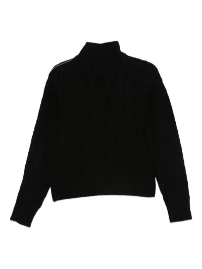 Semicouture Sweaters Blacks And Greys In Black