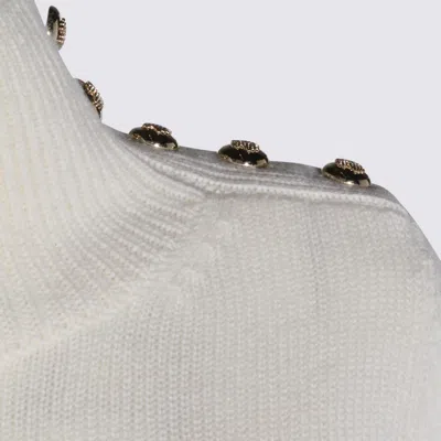 Kujiten Sweaters Blanc/camel In White