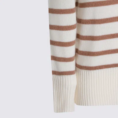 Kujiten Sweaters Blanc/camel In White