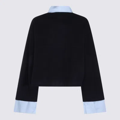 Aya Muse Sweaters Blue And Green In Blue