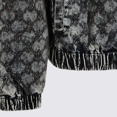 Daily Paper Uomo Sweaters Blue And Green In Gray