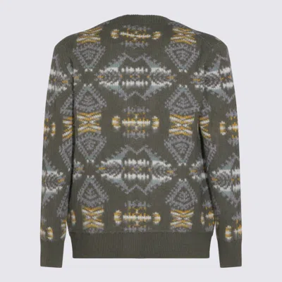 Altea Patterned Buttoned Cardigan In Gray