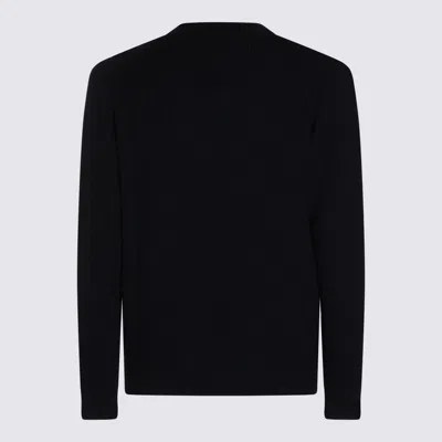 Seven Gauge Dark Blue Wool Knitwear In Blue