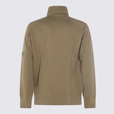 C.p. Company Half Zip Sweatshirt In Green