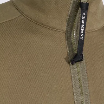 C.p. Company Half Zip Sweatshirt In Green