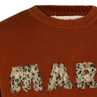 Marni Sweaters Maroon In Brown