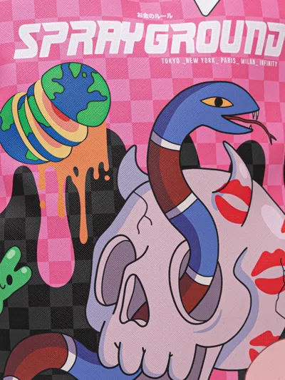 Sprayground Graphic-print Backpack In Pink