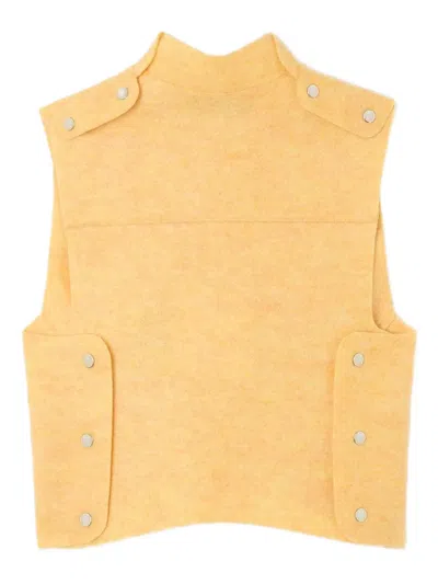 Sunnei Armatura High-neck Top In Yellow