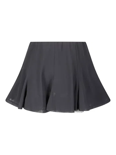 Avavav Tulle Mini Skirt In Gray