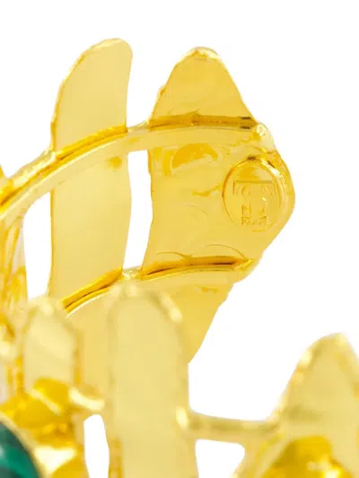 Sylvia Toledano Brutalist Malachite Bracelet In Gold