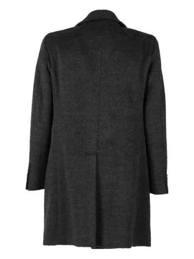 Luigi Bianchi Mantova Double-breasted Coat In Gray