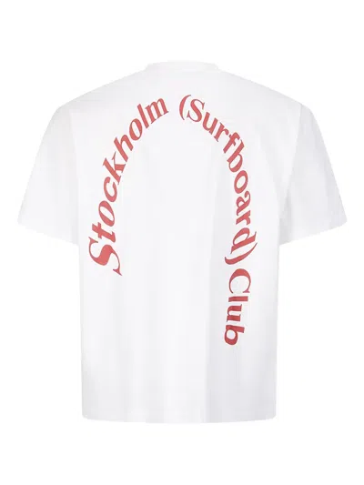 Stockholm Surfboard Club Round-neck T-shirt In White
