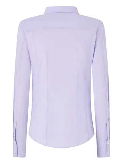 Pinko Cotton Shirt In Purple