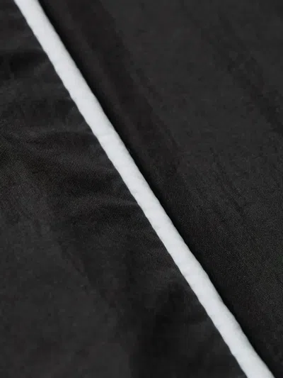 Patta Piping-detail Logo-embroidered Sweatshirt In Black