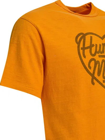 Human Made Graphic Print Crew Neck Short Sleeve T-shirt In Orange
