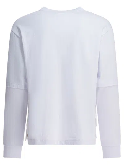 Sacai Xcarhartt Wip Pocket-chest Long-sleeve T-shirt In White