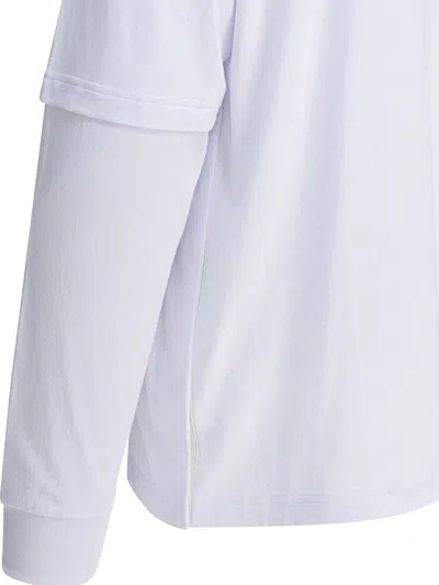 Sacai Xcarhartt Wip Pocket-chest Long-sleeve T-shirt In White