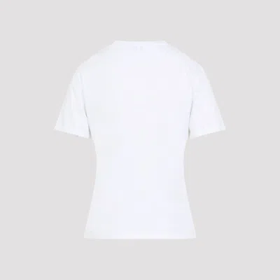 Loewe Floral-embroidered Short-sleeved T-shirt In White