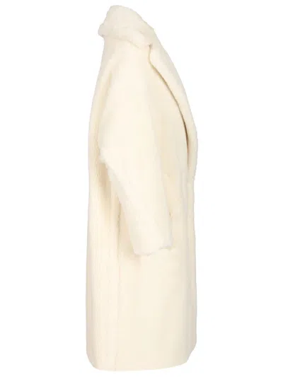 Max Mara Teddy Bear Icon Coats White In White