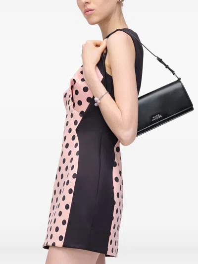 Marc Jacobs The Mirror Shoulder Leather Bag In Black