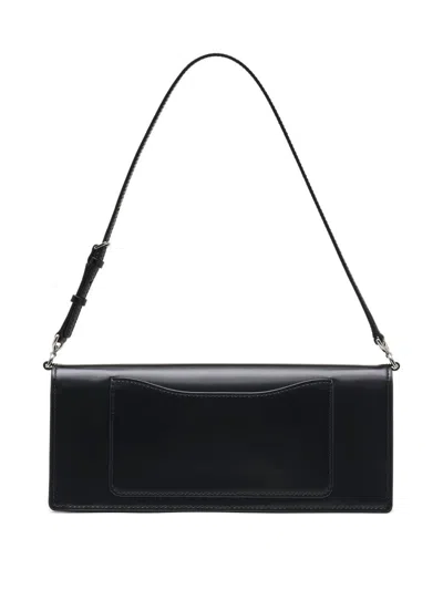 Marc Jacobs The Mirror Shoulder Leather Bag In Black