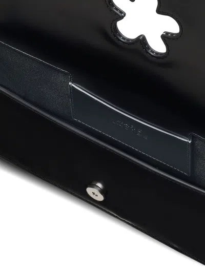 Marc Jacobs The Mirror Shoulder Leather Bag In Black