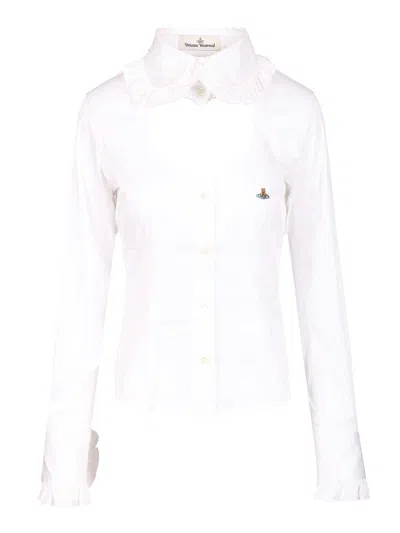 Vivienne Westwood Toulouse Frill Shirt Shirts White In Multi