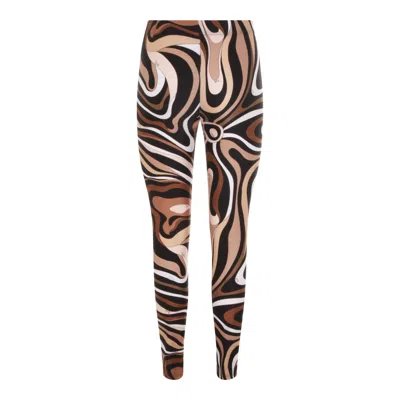 Pucci Trousers Blacks And Greys In Brown