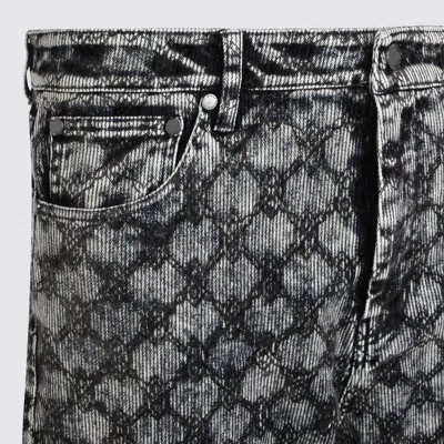 Daily Paper Uomo Trousers Blue And Green In Multi