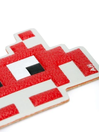 Shop Anya Hindmarch 'space Invaders' Sticker In Red