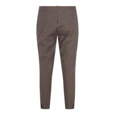 Burberry Trousers Walnut Beige In Multi