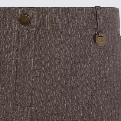 Burberry Trousers Walnut Beige In Brown