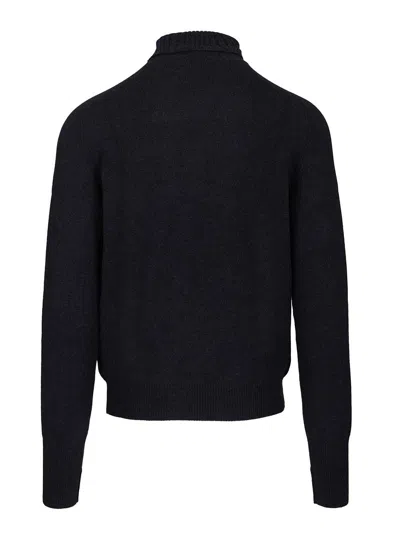 Fedeli Turtleneck Sweater Knitwear Blue In Blue
