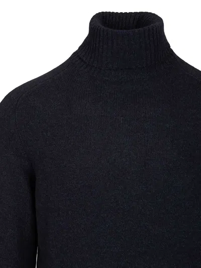 Fedeli Turtleneck Sweater Knitwear Blue In Blue