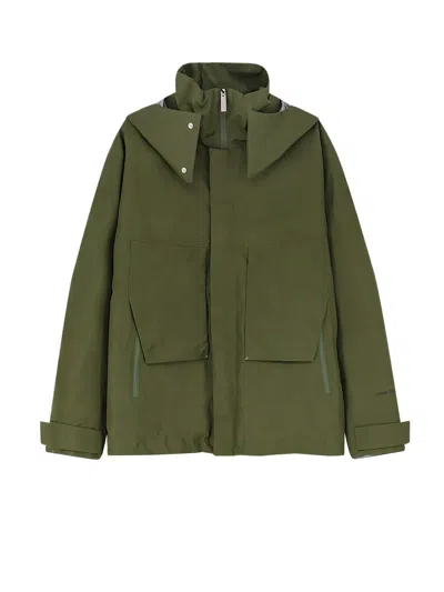 Laminar Waterproof Jacket With Padding In Green