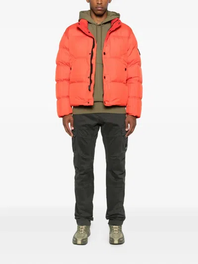 Stone Island Down Jacket In Lightweight Recycled Nylon Reps Jackets Red