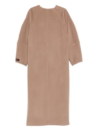 Alysi Wool Coat In Brown