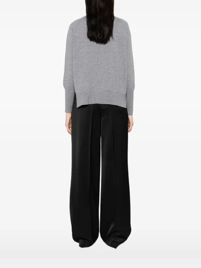 Base Wool Crewneck Sweater In Gray