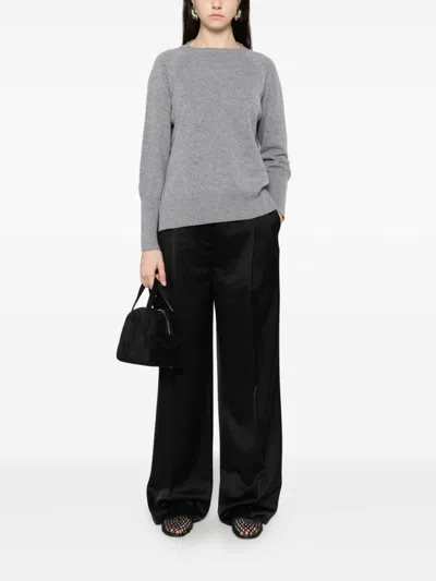 Base Wool Crewneck Sweater In Gray