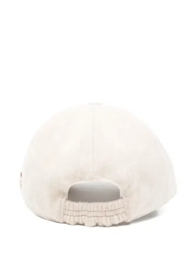 Lardini Baseball Cap Curved Brim In White