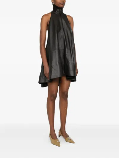 Jacquemus Triangle Cut Sleeveless Dress In Black