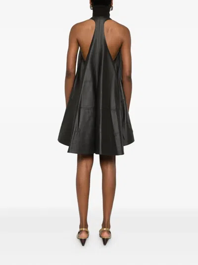 Jacquemus Triangle Cut Sleeveless Dress In Black