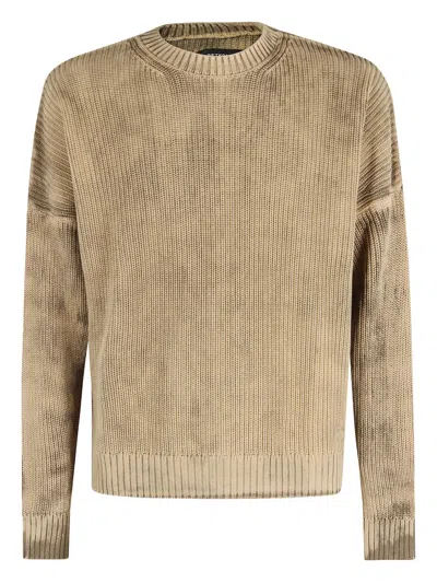 Reternity Long-sleeve Cotton Sweater In Brown