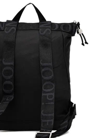 Joop Logo-detail Top-zip Backpack In Black
