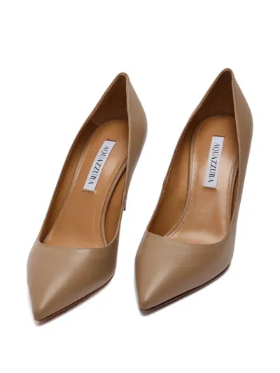 Aquazzura 85mm Purist Pump In Brown
