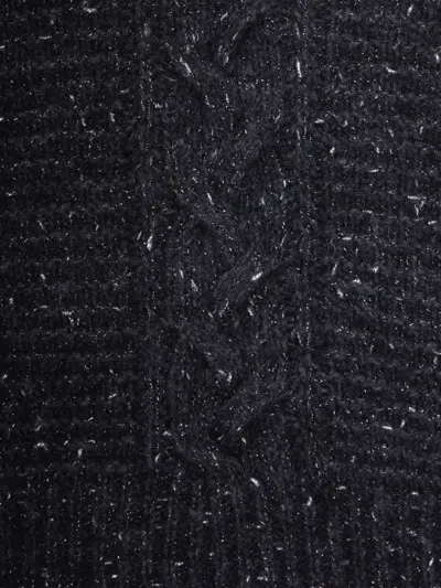 Max Mara Cable-knit Sweater In Blue