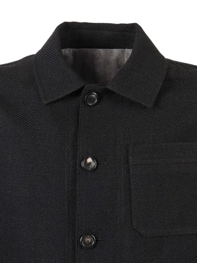 Circolo 1901 Work Jacket Wool In Black