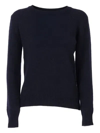 Filippo De Laurentiis Ribbed-trim Sweater In Blue